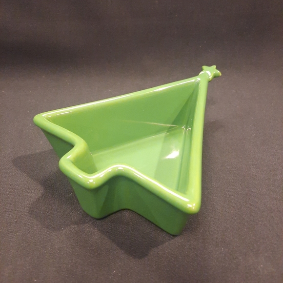 Chantal Star Top Christmas Tree Stoneware Ramekin Dish Green 93-XT-S12 - Picture 3 of 6